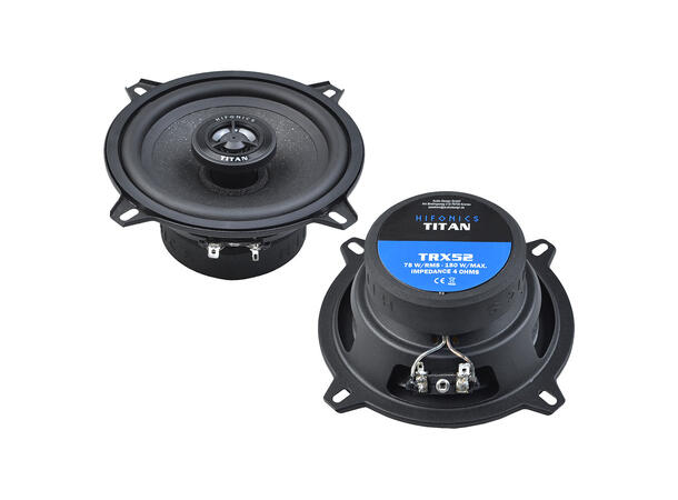 Hifonics TRX52 høyttalerpar 5,25", 75W RMS, 150W Maks, 4 Ohm 