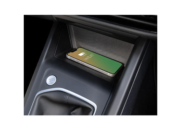 Inbay Trådløs mobillader (15W Qi) Seat/Skoda/VW (2020->) m/sort Qi plugg 