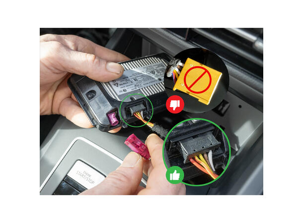 Inbay Trådløs mobillader (15W Qi) Seat/Skoda/VW (2020->) m/sort Qi plugg 