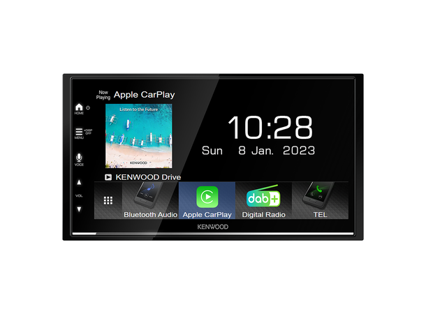 Kenwood DMX7722DABS med ryggekamera Trådløs Carplay & Android Auto, DAB+, BT 