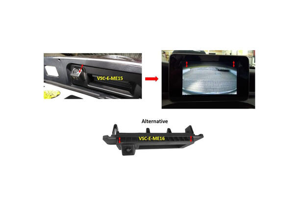 Navlinkz ryggekamera (AHD 1080p) MB (2015-2023) 