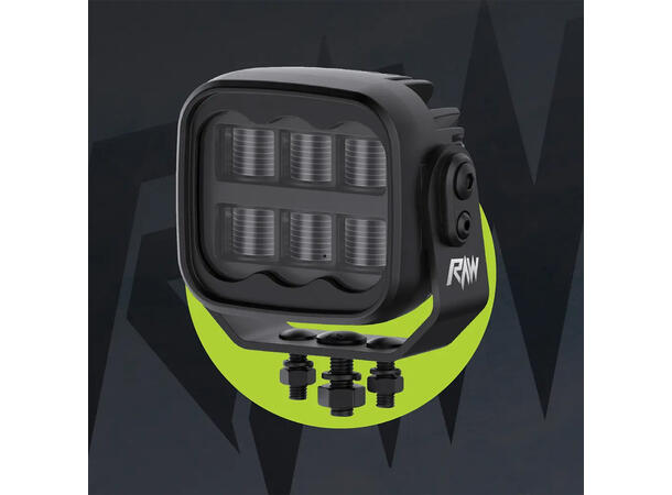 RAWlights NOVO PRO LED arbeidslys 106mm, 3200 Lumen, 60W, No-Glare,per stk 