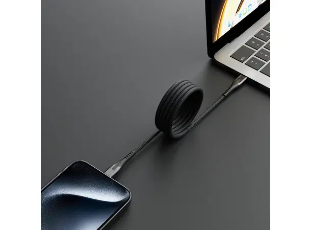 Statik Magstack Pro Sort USB-C (han) -> USB-C (han), 2 meter 