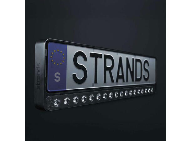 Strands Nuuk E-Line Black ledbar 8100 Lumen, Integrert i skilbrakett 