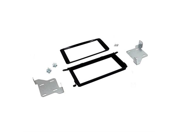 2-DIN monteringsramme - Pianosort Mitsubishi ASX 2010 - 2012 m/navi 