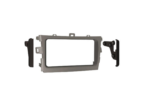 ACV 2-DIN monteringsramme - Sølv Toyota Corolla (2008-2012) 
