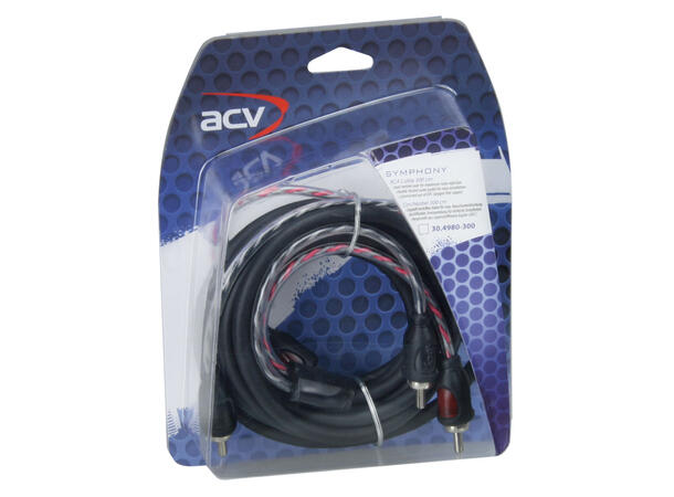 ACV RCA-kabel SYMPHONY Mid Line 3 Meter, Twisted, OFC 