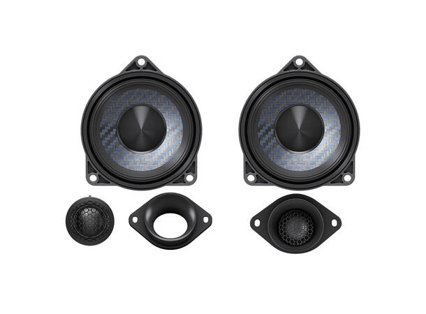 Alpine DP2-40C-B 4" komponentsett 4", 50W RMS, 100W Maks, BMW 