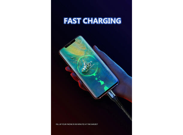 ConnectED Phone Kabel Type-A/Lightning 1 meter, USB Type-A til Lightning-kabel 