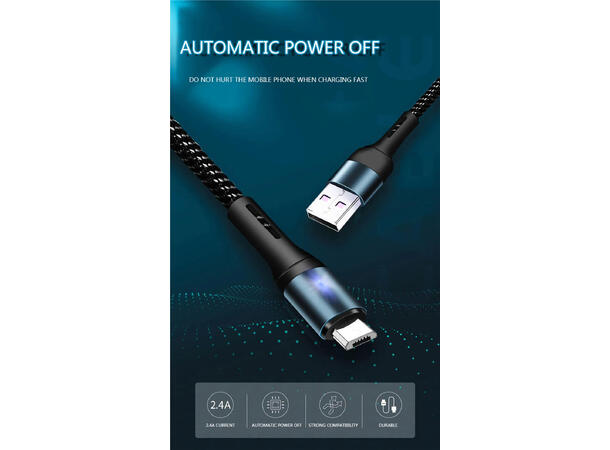 ConnectED Phone Kabel Type-A/Lightning 1 meter, USB Type-A til Lightning-kabel 