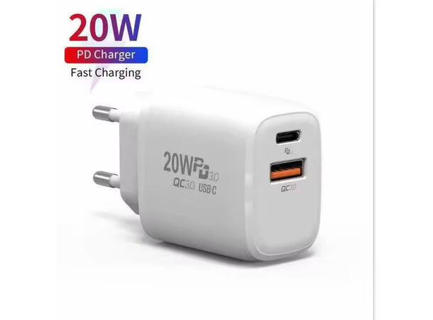 ConnectED Phone hjemmelader 48W, både USB og Type-C 