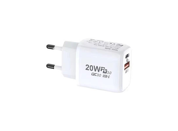 ConnectED Phone hjemmelader 48W, både USB og Type-C 