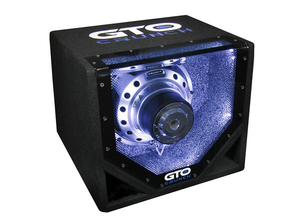 Crunch GTO10BP 10" Bandpass kasse 10" i kasse, 300W RMS, 4 Ohm 