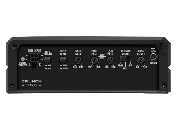 Crunch GTX800.2D 2-kanals forsterker 2x200W RMS i 2 Ohm. Klasse-D 