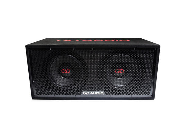 DD Audio LE-512.2a-D4 basskasse 2x12" i kasse, 1400W RMS, 1 Ohm 