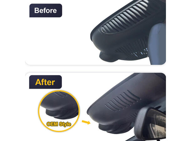 FITCAMX Integrert 4K Dashcam (foran+bak) MB GLB/EQB (2024 -->) 