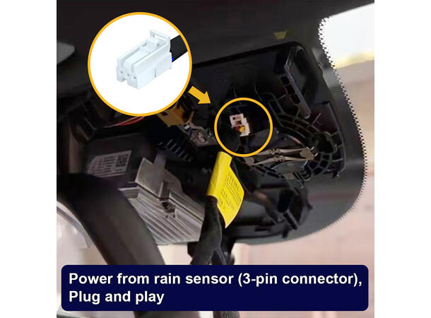 FITCAMX Integrert 4K Dashcam (foran+bak) MB GLB/EQB (2024 -->) 