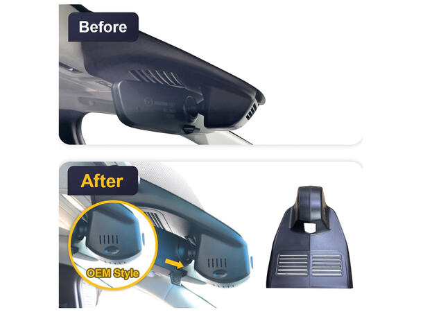 FITCAMX Integrert Plug & Play 4K Dashcam Mazda CX-60 (2022-->) u/Soltak 