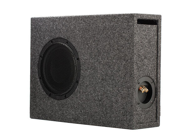 Gladen GS08-SLIM-VB portet basskasse 8" i kasse, 200W RMS, 4 Ohm 