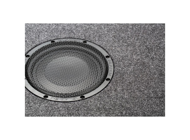 Gladen GS08-SLIM-VB portet basskasse 8" i kasse, 200W RMS, 4 Ohm 