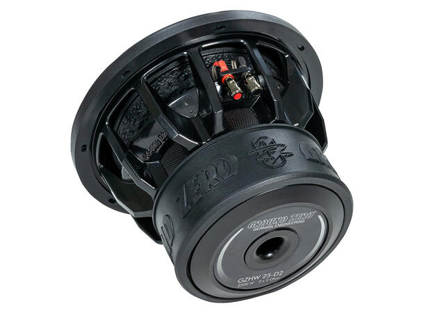 Ground Zero GZHW 25-D2 10" subwoofer 1200W, 2500W SPL, 2x2 Ohm, KLIPPEL 