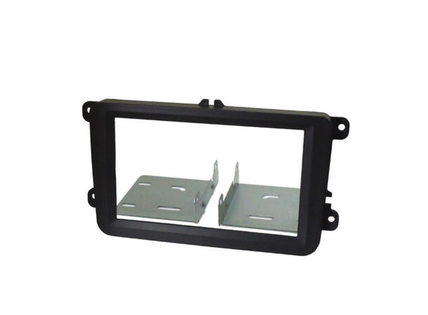 InCarTec 2-DIN monteringsramme - Sort VW/Skoda RCD/RNS-formfaktor 
