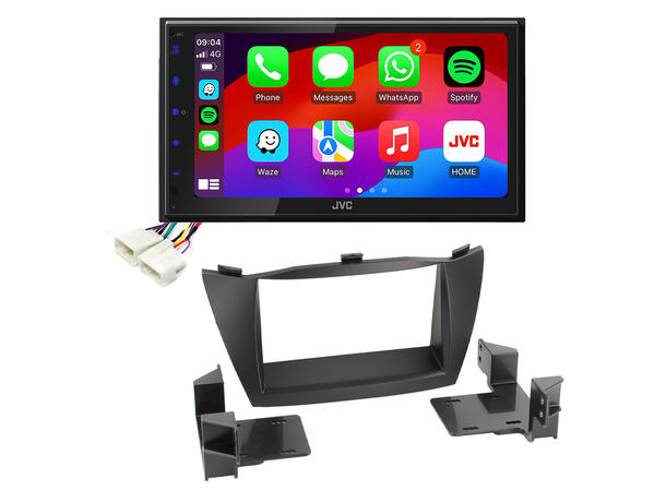 JVC KWM695DBW Bilradiopakke Hyundai ix35 (2009-2013) u/Navigasjon 