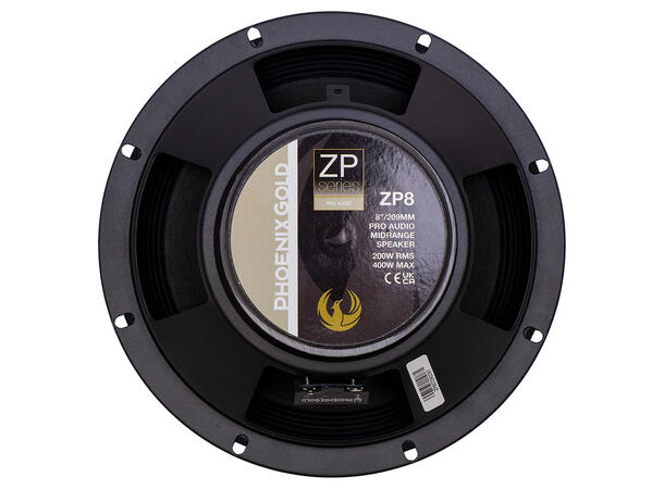 Phoenix Gold ZP8 8" SPL mellomtone 8", 200W RMS, 400W Maks, pris per par 