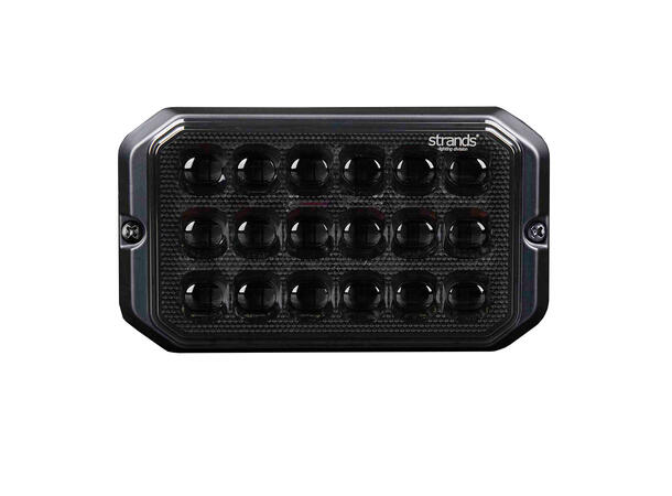 Strands Dark Knight Duo Varsellys 18 LED 18 LED, ECE R65, Mørkt glass 