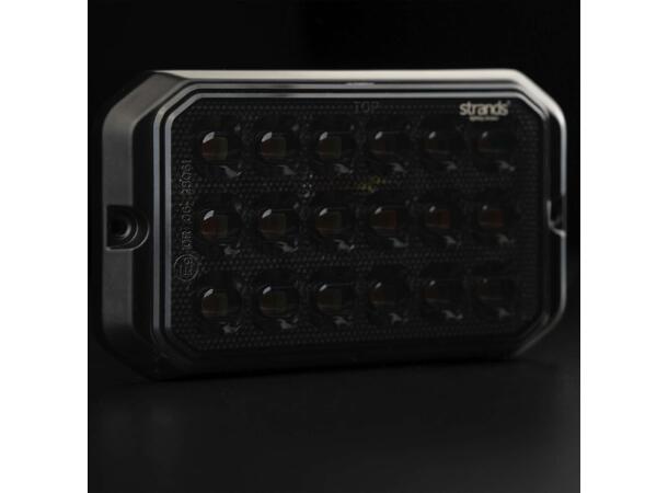 Strands Dark Knight Duo Varsellys 18 LED 18 LED, ECE R65, Mørkt glass 