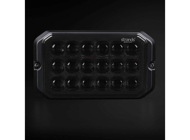 Strands Dark Knight Duo Varsellys 18 LED 18 LED, ECE R65, Mørkt glass 