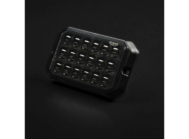 Strands Dark Knight Duo Varsellys 18 LED 18 LED, ECE R65, Mørkt glass 