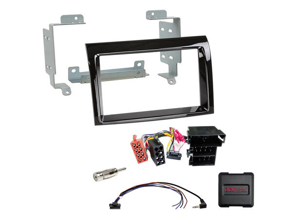 2-DIN monteringssett - komplett Ducato/Jumper/Boxer (2014-2024) u/radio 
