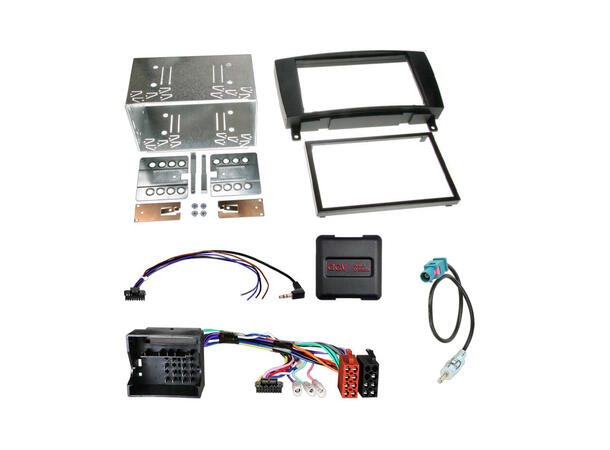 2-DIN monteringssett - komplett MB CLK (2005-2009) u/akt.sys. 