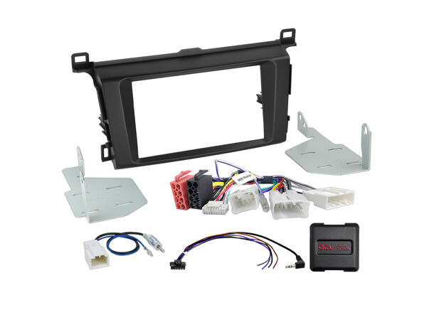 2-DIN monteringssett - komplett Rav4 (2013-2018) u/JBL Soundsystem 