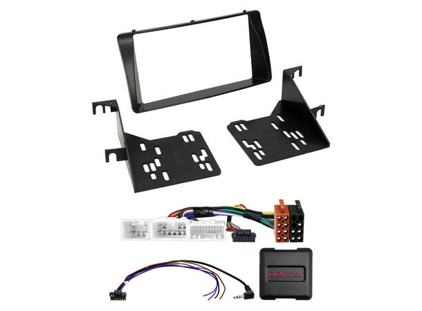 2-DIN monteringssett - komplett Toyota Corolla (2002-2007) m/multif.ratt 
