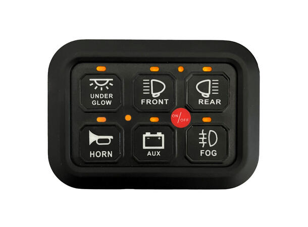 BriodTech Kontrollpanel 6-kanals kontrollpanel, 12/24V 