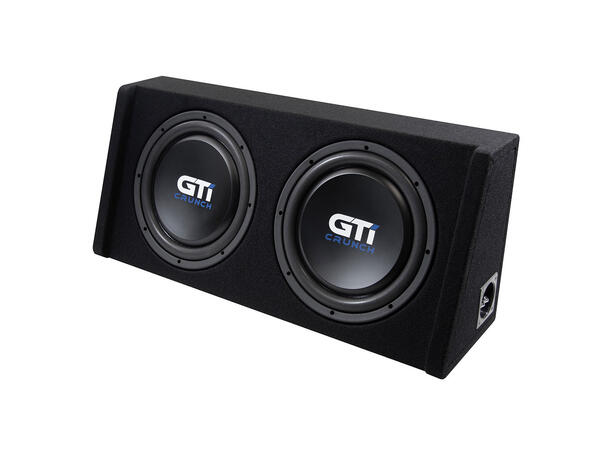 Crunch GTi300T 2x12" lukket basskasse 12" i kasse, 300W RMS, 4 Ohm 