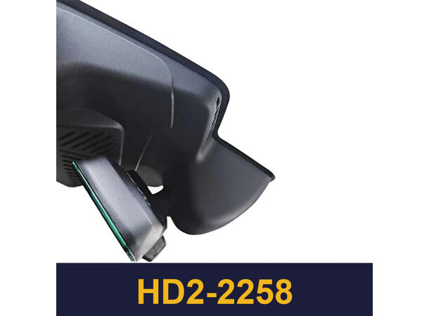 FITCAMX Integrert 4K Dashcam (foran+bak) Mini (2025 -->) "2258" 