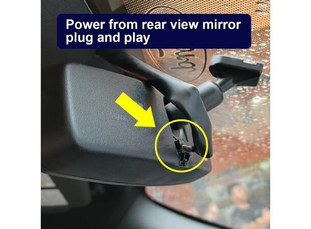 FITCAMX Integrert Plug & Play 4K Dashca Ford Mustang (2015-2023) 