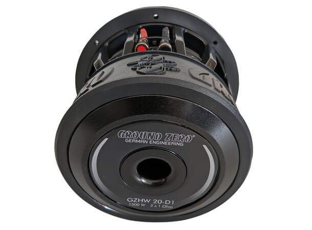 Ground Zero GZHW 20-D1 8" subwoofer 700W, 1500W SPL, 2x1 Ohm, KLIPPEL 