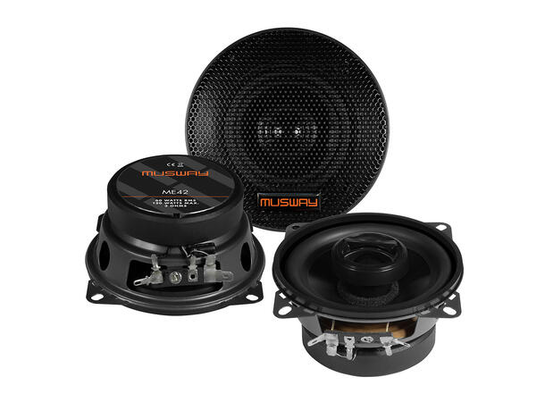Musway ME42 høyttalerpar 4", 60W RMS, 3 Ohm 