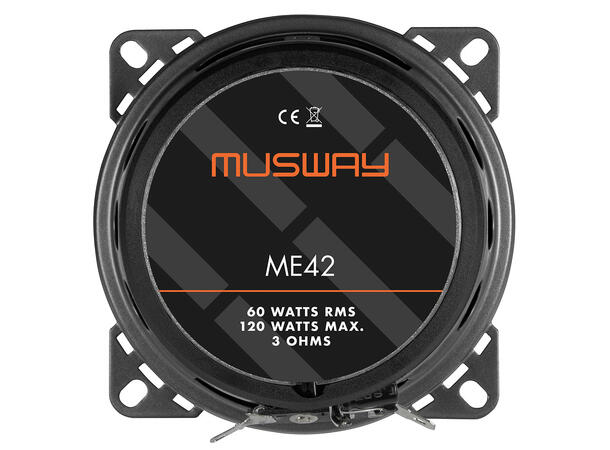 Musway ME42 høyttalerpar 4", 60W RMS, 3 Ohm 
