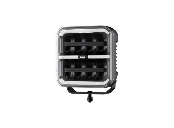 OZZ SQR 7" LED fjernlys, Sort 7", 8000 Lumen, pos.lys, varsellys 
