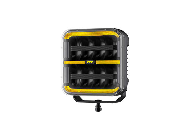 OZZ SQR 7" LED fjernlys, Sort 7", 8000 Lumen, pos.lys, varsellys 