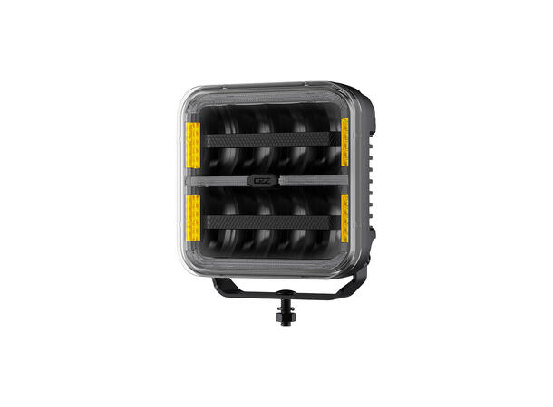 OZZ SQR 7" LED fjernlys, Sort 7", 8000 Lumen, pos.lys, varsellys 