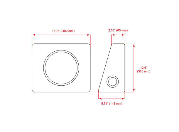 RetroSound 8" Fulltone høyttalerboks 8", 175W RMS, 4 Ohm 
