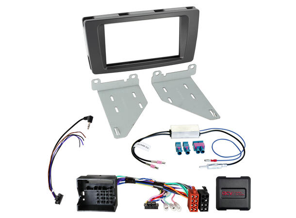 2-DIN monteringssett - komplett Skoda (2005-2017) u/lydsystem u/kamera 