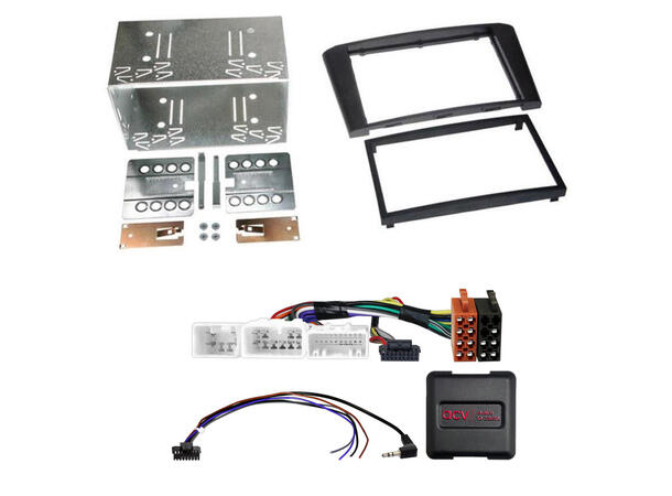 2-DIN monteringssett - komplett Toyota Avensis (2003-2008) m/multif.ratt 