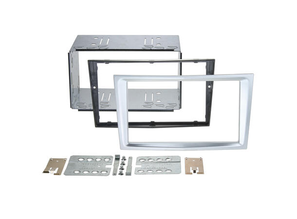 ACV 2-DIN monteringsramme - Matt chrome Opel (2006-2015) 
